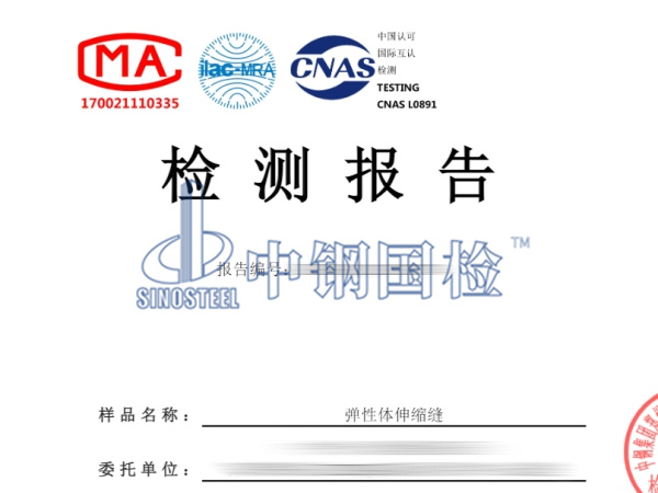 彈性體伸縮縫檢測報告